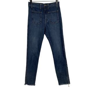 R.G. Kane Fray Hem High Rise Jeans Size 4 NEW